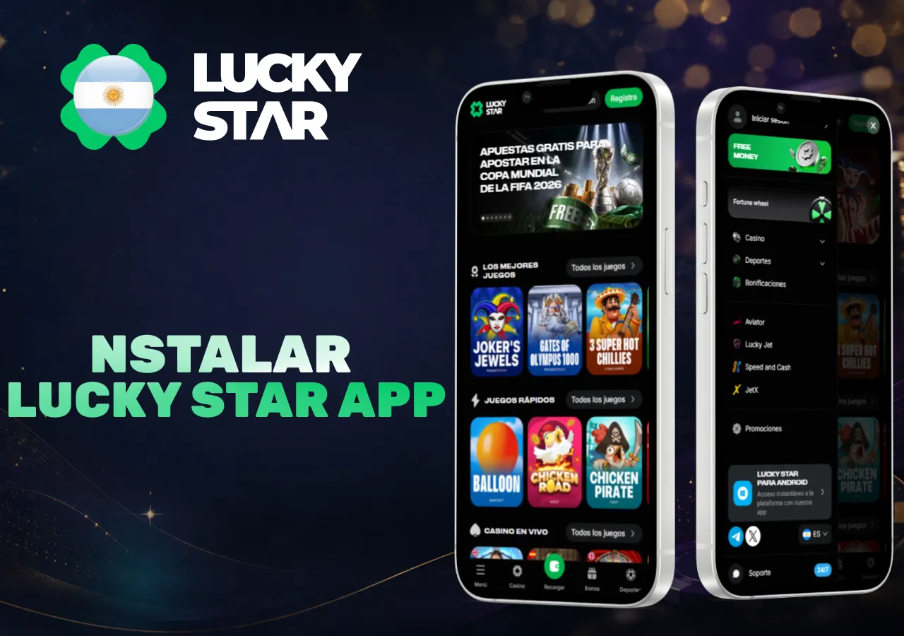 Instalar la app de Lucky Star Casino para jugar desde Android y iPhone